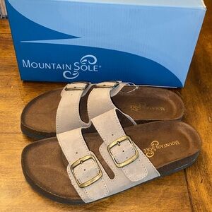 Mountain Sole Women's Double Buckle Easy Slide On Sandal 🆕